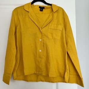 J Crew Yellow Pajama Set